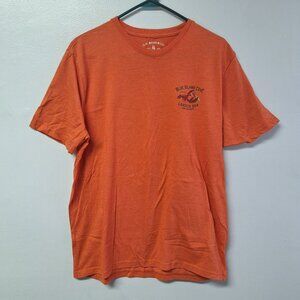G H Bass & Co Tee Shirt Orange Lobster Bar Island Cove Mens Large Short Sleeve